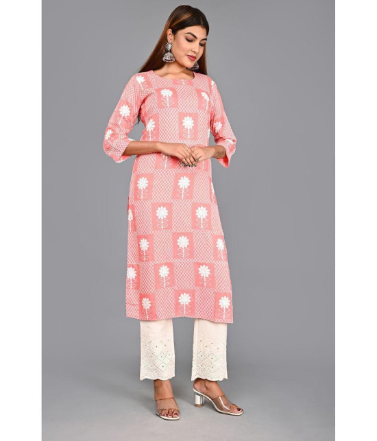 AMIRA'S INDIAN ETHNICWEAR - Peach Rayon Women's Stitched Salwar Suit ( ) - None