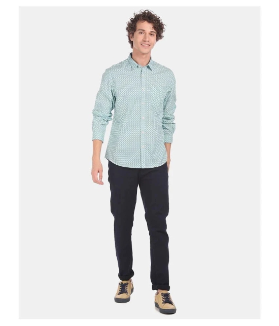 Ruggers Cotton Blend Green Shirt - None