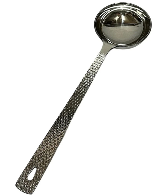 Dynore - Silver Stainless Steel Serving Spoon ( Pack of 5 ) - Silver