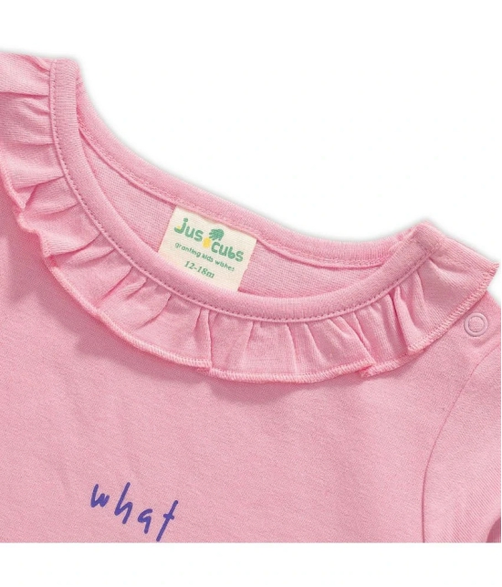 Juscubs Pink Baby Girl T-Shirt ( Pack of 1 ) - None