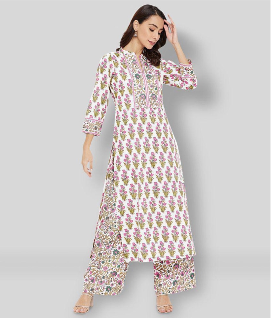 Tissu - Multicolor Straight Cotton Womens Stitched Salwar Suit ( Pack of 1 ) - XS