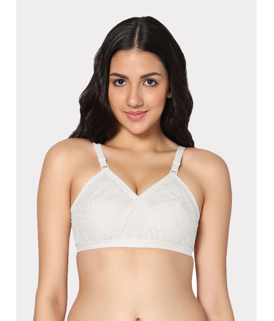 IN CARE LINGERIE - White Cotton Non Padded Women's T-Shirt Bra ( Pack of 1 ) - None