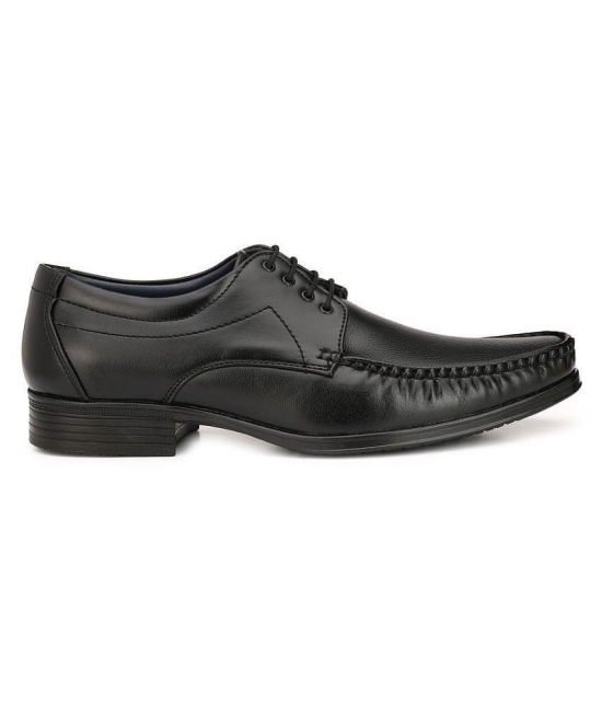 Leeport - Black Mens Oxford Formal Shoes - None