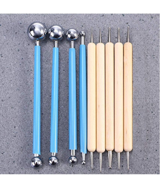 Rangwell  Dotting Tools | 10 PCS Mandala Dotting Tools for Painting, Drawing & Art Supplies | Multiuse Dot Painting Tools for Creative Nail Art, Rock Painting | Best Arts and Crafts for Adul