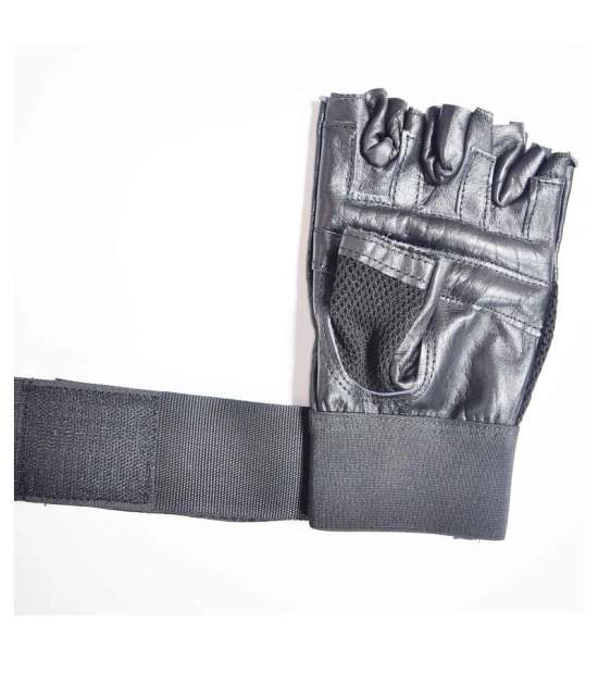 Skyfitness Black Gym Gloves - ONESIZE