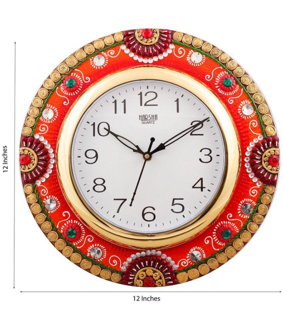 EcraftIndia Circular Analog Wall Clock