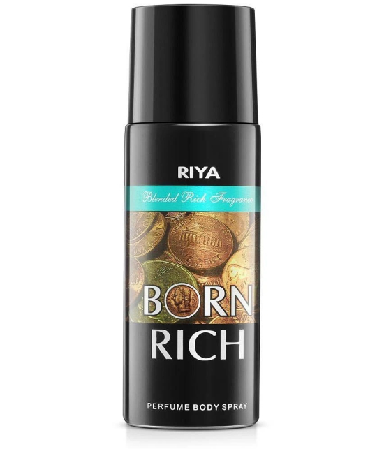 Riya Thunder Heart & Born Rich Deodorant Spray & Perfume For Men 300 ( Pack of 2 )