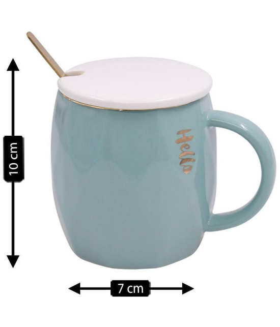 Kookee - Sea Green Ceramic Coffee Mug ( Pack of 1 ) - Sea Green