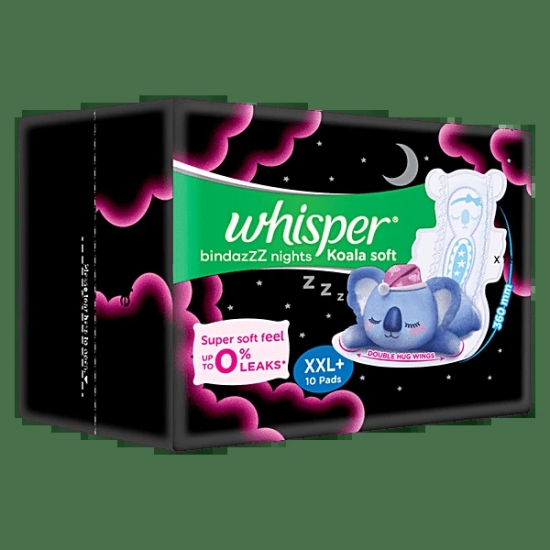 Whisper Bindazz Night Xxl Plus 10 Pads