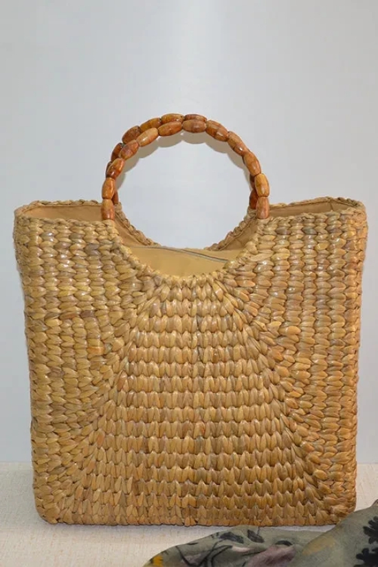 Dharini Water Hyacinth Hand Bag Natural