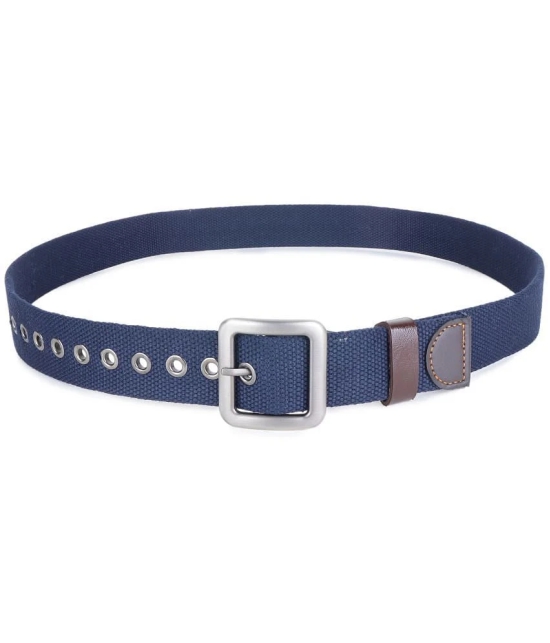 Zacharias - Blue Canvas Mens Casual Belt ( Pack of 1 ) - None