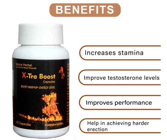 Natura Herbal X-Tra Maxx Energy Booster Capsule-  30 Caps