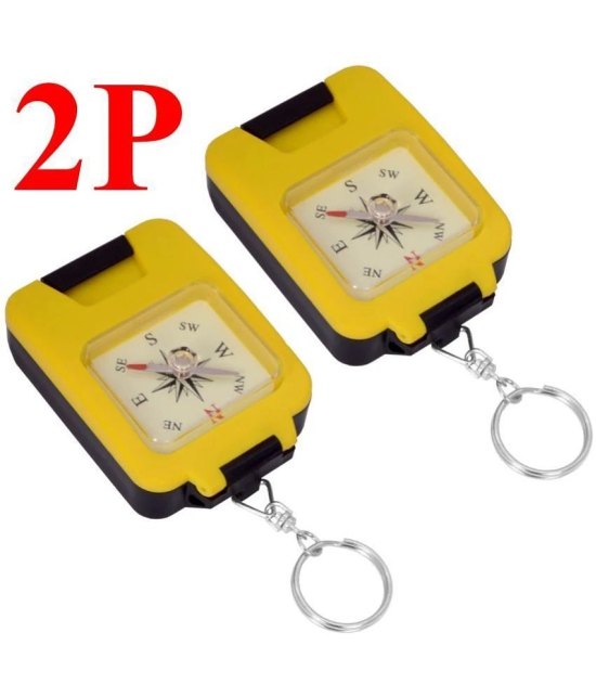 2 Piece Military Hiking Camping Lens Magnetic Compass