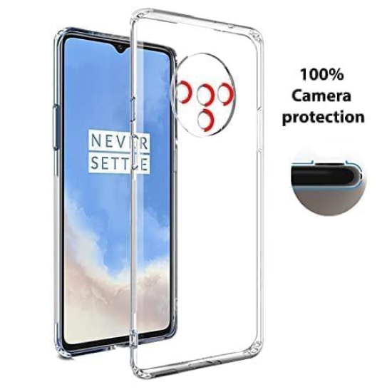 Winble OnePlus 7T Back Cover Case Camera Protection Transparent