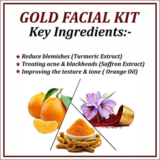 Soundarya Herbs Gold Facial Kit for Radiant & Glowing Skin