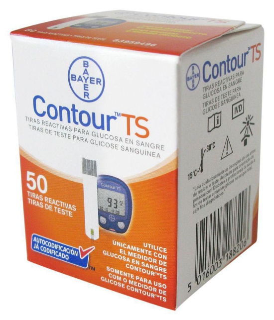 Bayer Contour TS 50 strips Bayer Contour 50 GlucoStrips : Expiry Jan 2024