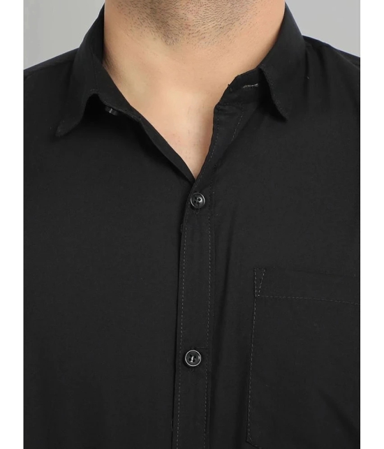 VERTUSY - Black 100% Cotton Regular Fit Mens Casual Shirt ( Pack of 1 ) - None