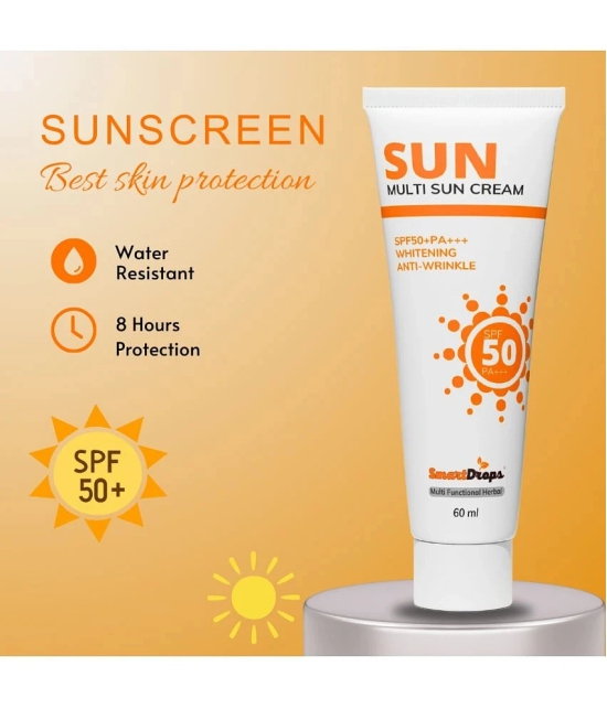 Smartdrops SPF 50 Tan Removal Cream For All Skin Type ( Pack of 1 )