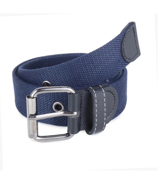 Zacharias - Blue Canvas Mens Casual Belt ( Pack of 1 ) - None