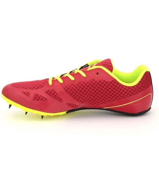 Nivia Running Spikes  Red Hiking Shoes - 11