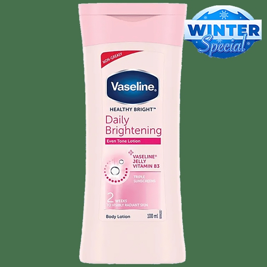 Vaseline Healthy Bright Daily Brightening Even Tone Body Lotion, 100 Ml