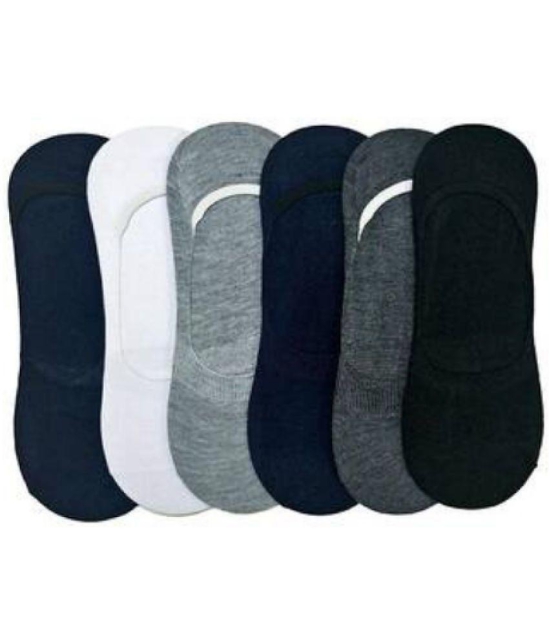 DAYAKU Unisex Multicolor Blend Solid Anti-Skid Ankle Length Socks ( Pack of 3 ) - None