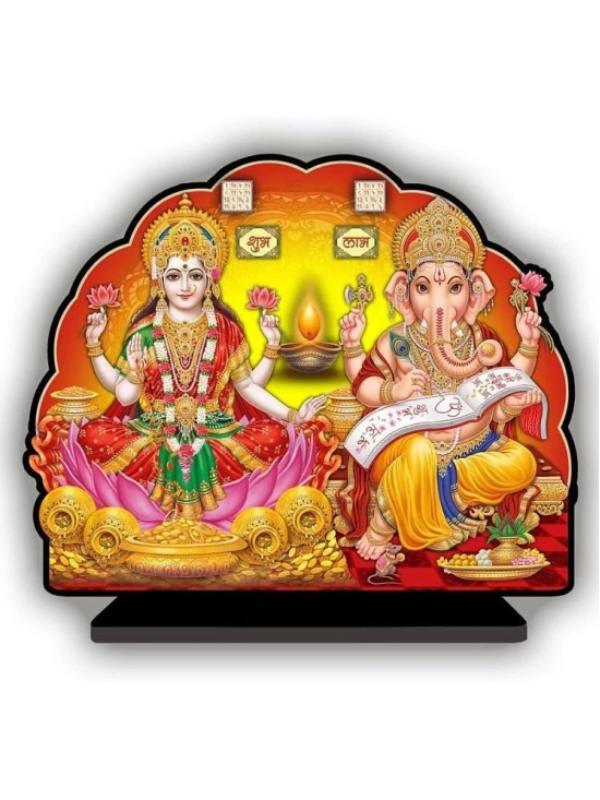 Saf Wood Laxmi Ganesh Idol ( 27.94 cm )