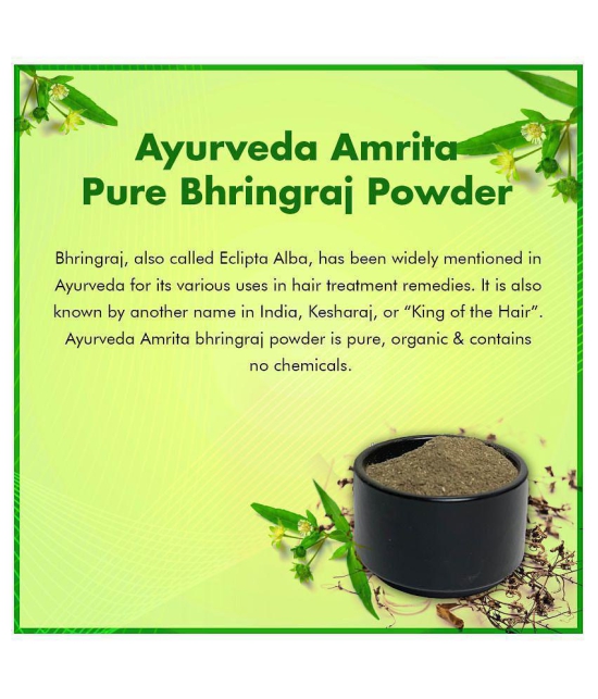 Ayurveda Amrita Pure & Natural Bhringraj Powder Hair Scalp Treatment 200 g