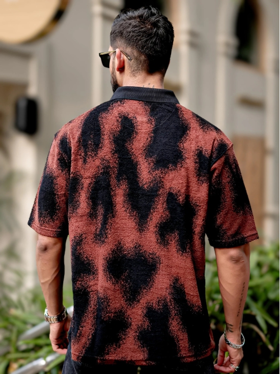 Spray Art Maroon T-Shirt-S / Maroon