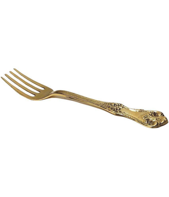 A & H ENTERPRISES - Brass Brass Table Fork ( Pack of 3 ) - Brass