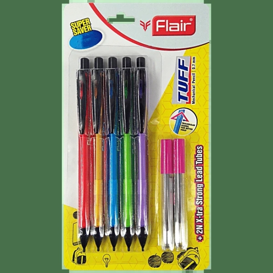 Flair Mechanical Pencil 0.7 With Extra Strong Lead Tubes - For Smooth Writing