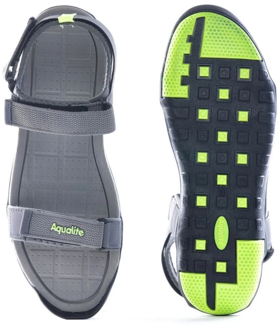 Aqualite - Grey Mens Floater Sandals - None