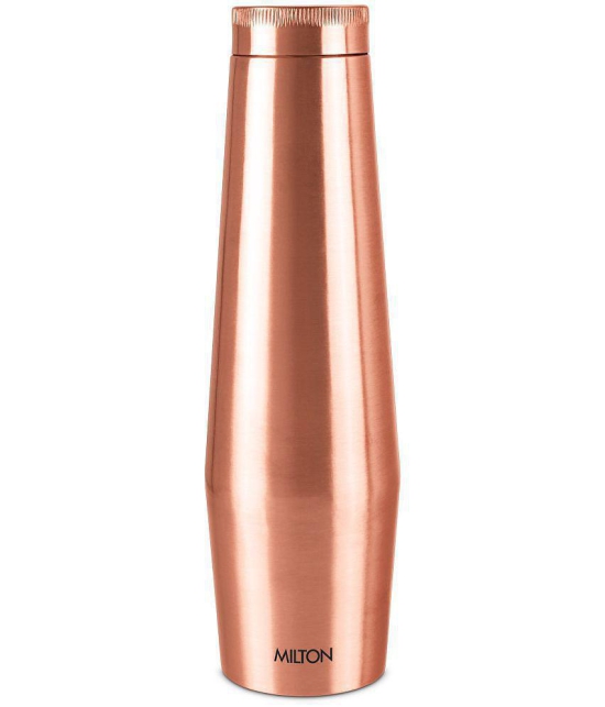 Milton Copper Crown 1100 Water Bottle, 1 Piece, 1.09 Litre, Copper | 100% Leak Proof | Office Bottle | Gym Bottle | Yoga Bottle | Home | Kitchen | Hiking | Treking Bottle | Travel Bottle - C