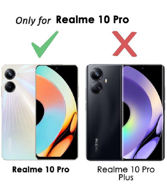 Case Vault Covers - Blue Silicon Plain Cases Compatible For Realme 10 Pro 5G ( Pack of 1 ) - Blue