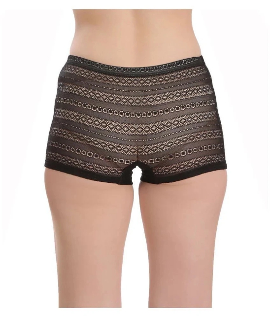 Selfcare Net/Mesh Boy Shorts - XL