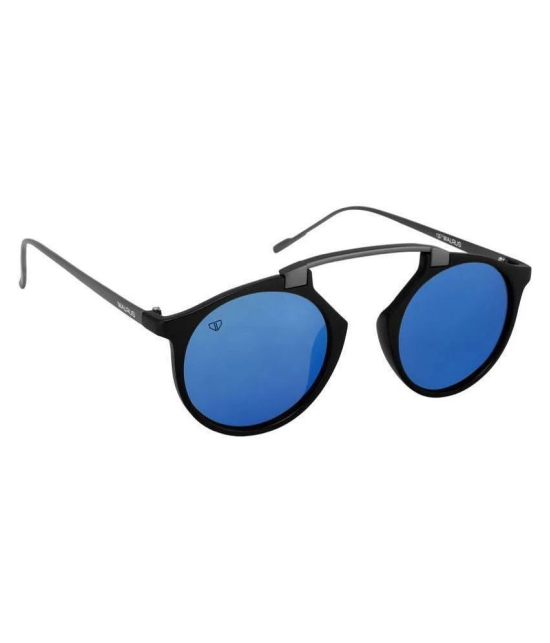 Walrus Blue Panto Sunglasses ( CRN-II-030218 ) - Medium