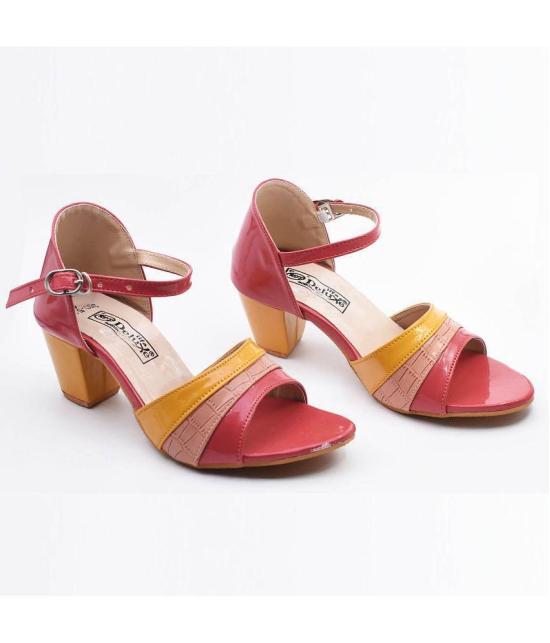 Dream Makers - Red Women''s Sandal Heels - None