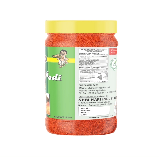 Agri Club Molaga Podi Chutney Powder, 250 gm