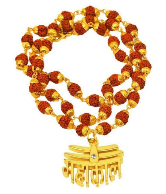 Cyan spritual - Brass Pooja Mala (Pack of 1)