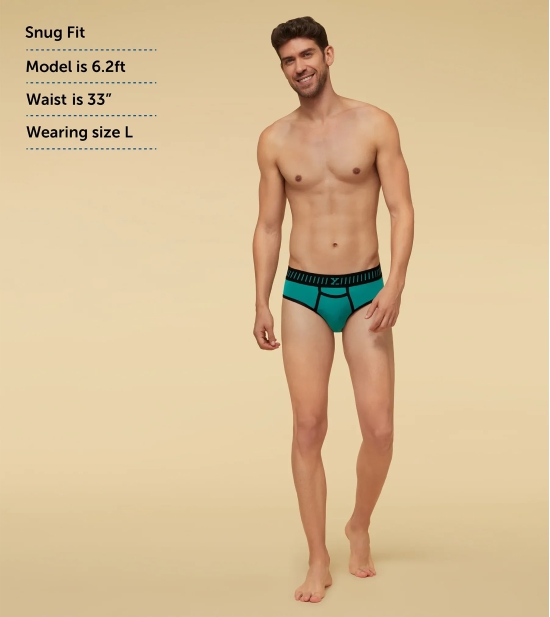 Vibe Briefs Aqua Green M