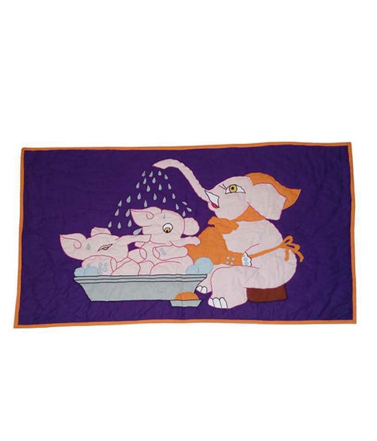 Hugs'n'Rugs Multi-Colour Cotton Baby Blanket ( 120 cm x 90 cm- 1 pcs)