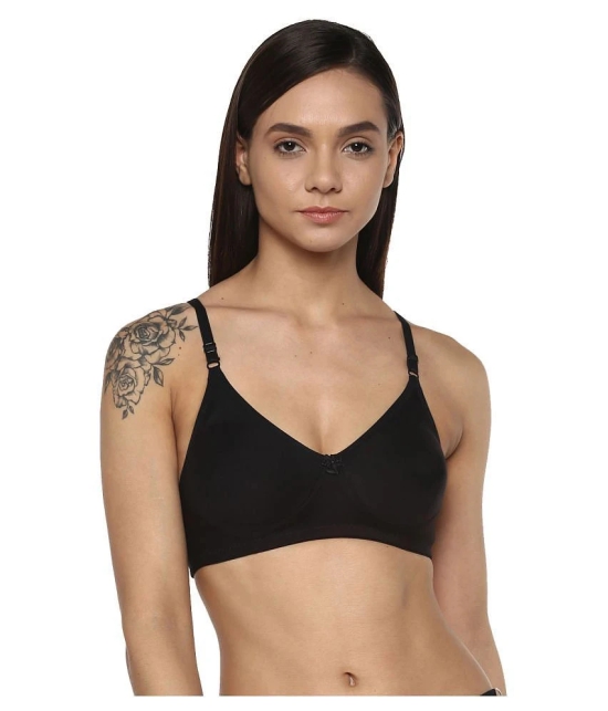 Leading Lady Cotton T-Shirt Bra - Black - 32D