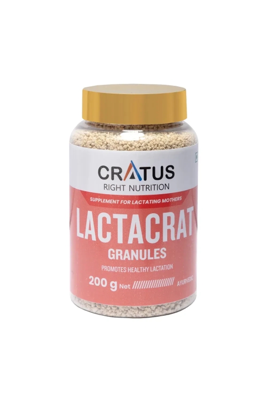 Lactacrat Granules - Natural Lactation Therapy For New Mothers | Contains The Goodness Of Natural Ingredients Including Tulsi, Pipali & Jiwanti | Promotes Healthy Production Of Breast Milk