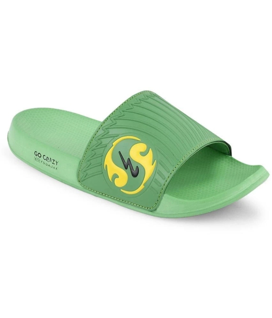 Campus - Green Mens Slide Flip Flop - None