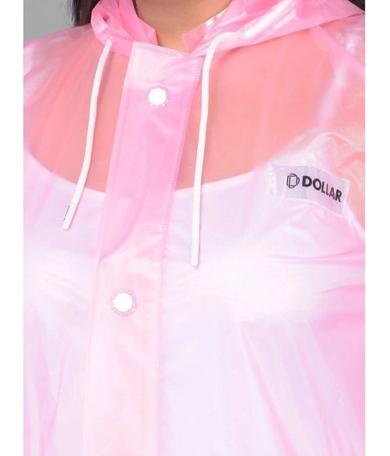 Dollar Polyester Raincoat Set - Pink - None