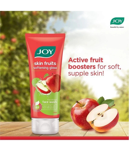 Joy Skin Fruits Softening Glow Face Wash 200ml, (Pack of 2 X 100ml)