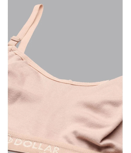 Dollar Missy Beige Cotton Non Padded Womens Bralette Bra ( Pack of 2 ) - None