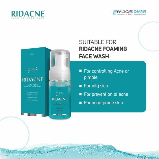 Ridacne foaming face wash ,100ml