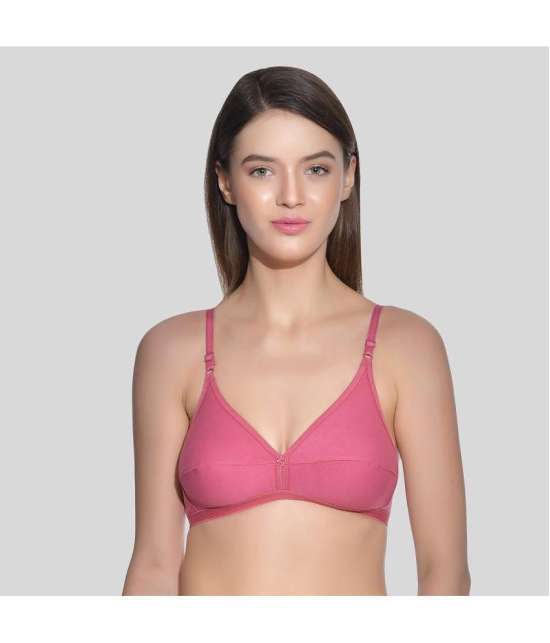 AIMLY - Magenta Cotton Non Padded Womens T-Shirt Bra ( Pack of 1 ) - None