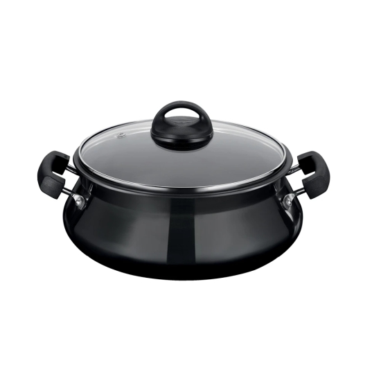 Premier Trendy Black Hard Anodized Handi with Glass Lid - Mini